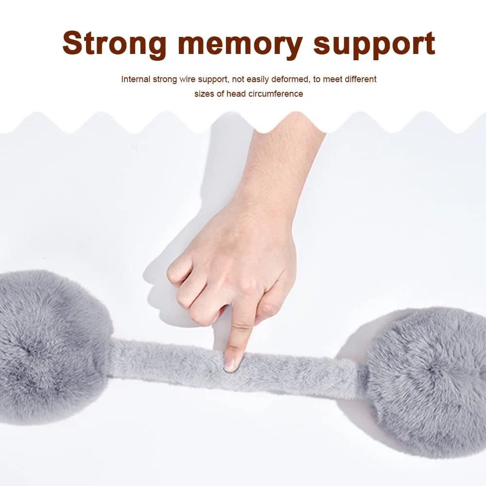 Paraorecchie per Donne Ragazze Caldo Plush Earmuffs Invernali Regolabile Pieghevoli Paraorecchie Morbidi Carino Peluche Copriorecchie Antivento Freddo Scaldaorecchie per Esterno
