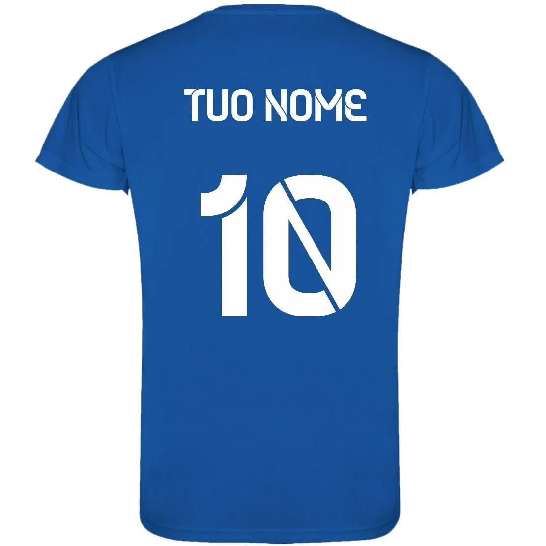 T-Shirt Calcio Italia Maglia Tecnica Unisex Traspirante Tessuto Interlock 100% Poliestere | Sport Running Palestra | Personalizzabile con Nome e Numero Manica Corta PS 27788-001