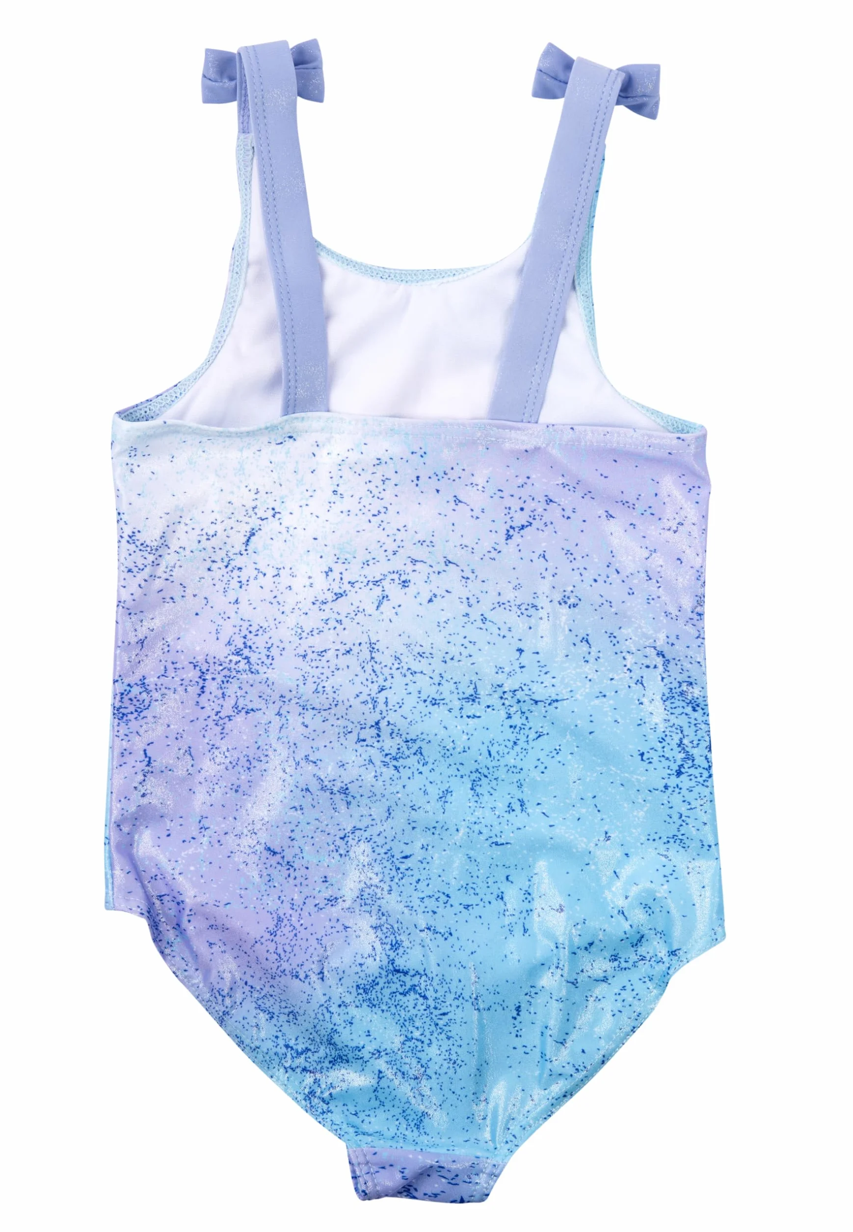 Costume da bagno Disney La Regina del Ghiaccio con fiocchi, per ragazze - Elsa Frozen Costume da bagno per bambini, blu
