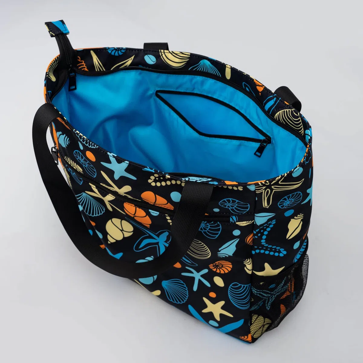 Solance - Grande borsa per la spesa, tote, spalla, palestra, spiaggia o borsa da viaggio con tasche