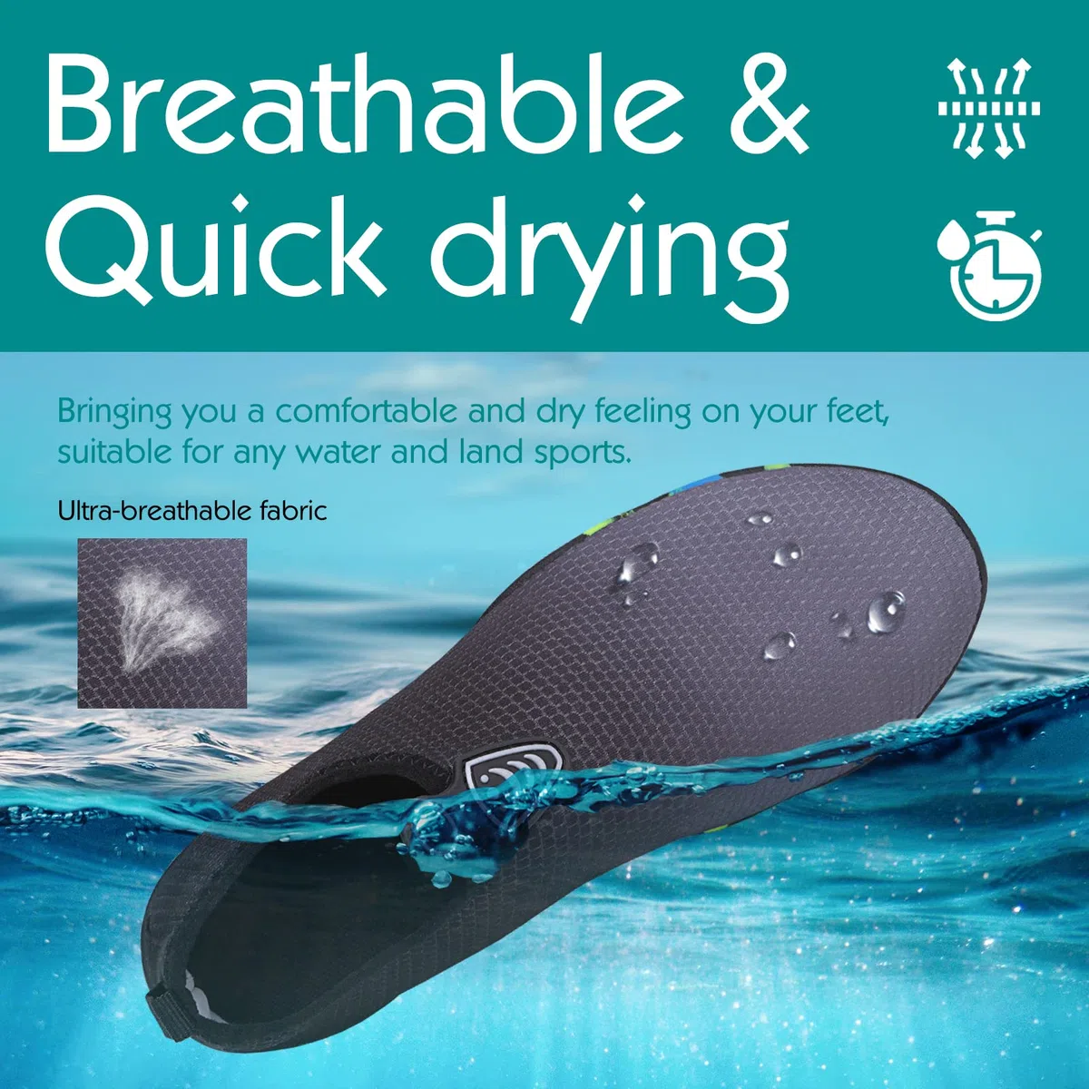 Baofular Scarpe da Scoglio Uomo Donna Scarpe Mare Traspiranti Scarpette da Scoglio Antiscivolo Scarpe da Acqua per Spiaggia Piscina Immersione Yoga Sport Acquatici Gr.35-46