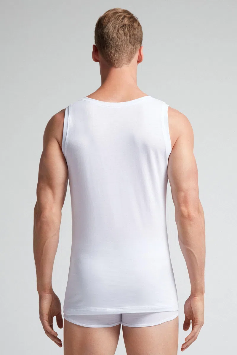 Maglietta | Canotta Intima Uomo Cotone Pettinato 100%. (6pz) Canottiera | Maglia Girocollo o Scollo a V. T-Shirt Superior Premium Cotton