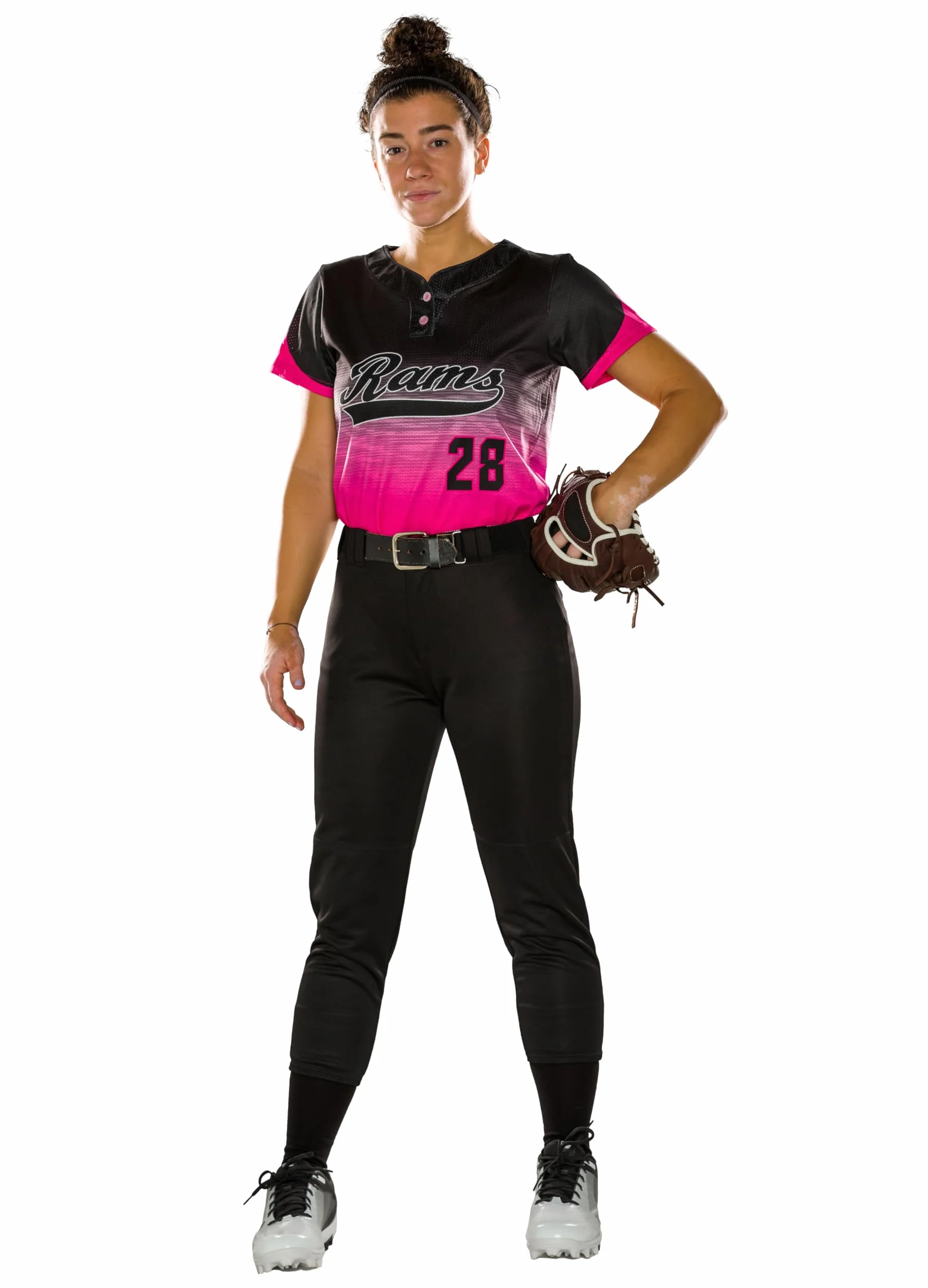 Alleson Athletic Ragazze Atletiche Ragazze Fast Pitch Softball Cintura Loop Pantaloni Ragazze Fastpitch/Softball Cintura Loop Pant