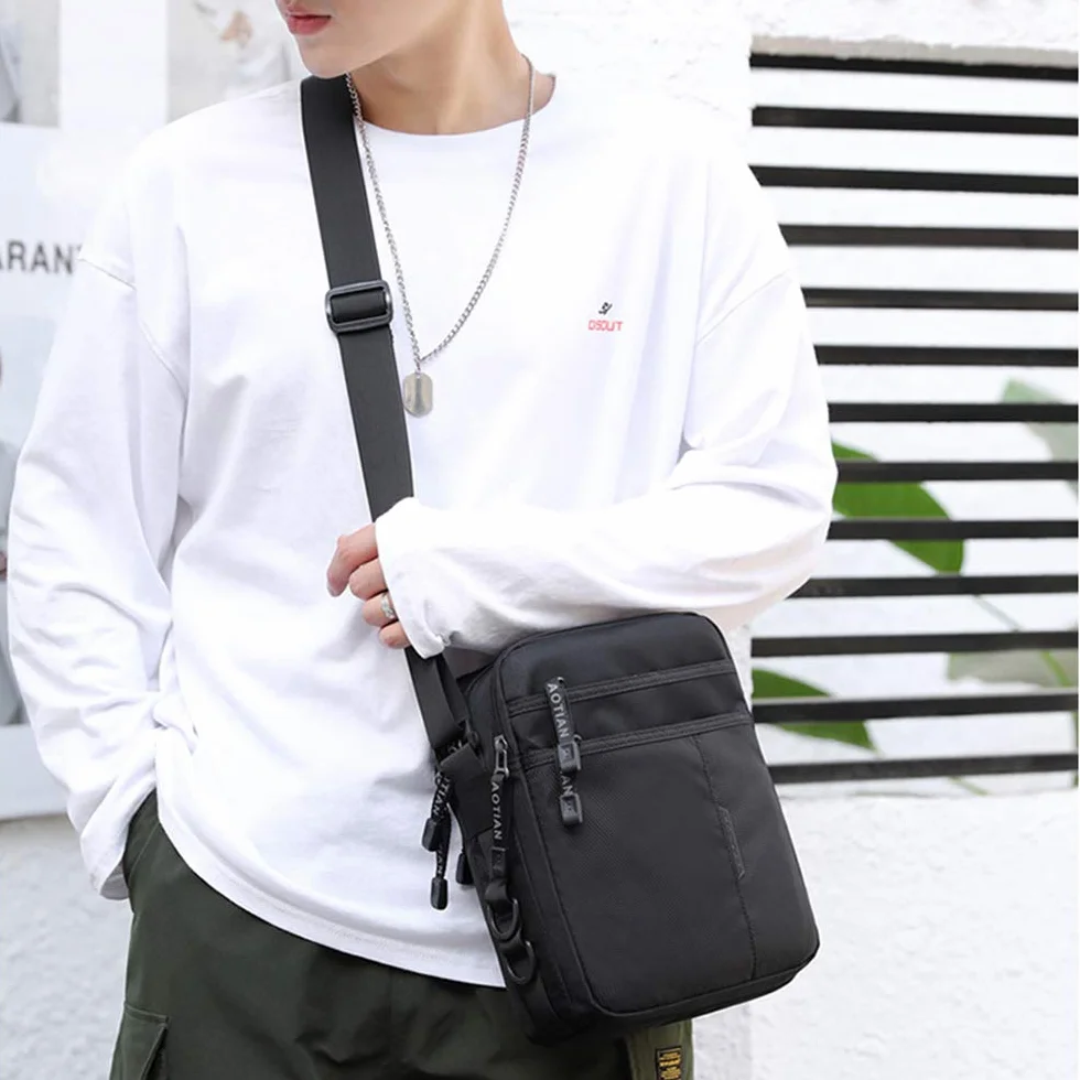 SPAHER Borsa da uomo Borsa a Mano Uomo Borse a Tracolla Borsa a Tracolla Uomini in Nylon Borsa Messenger Crossbody Borsa da Viaggio Lavoro e Scuola
