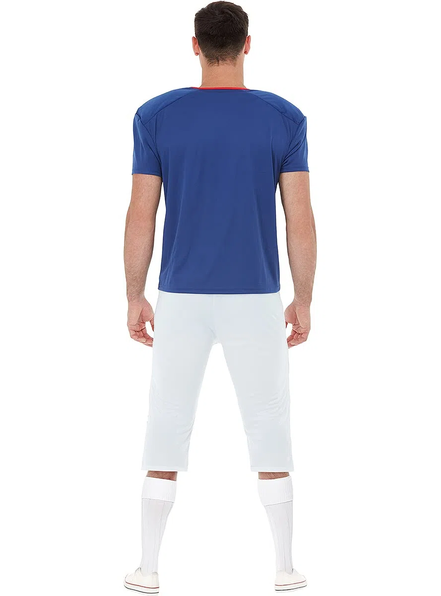 Funidelia | Costume da Football Americano per Uomo Taglia L Rugby, Quarterback, Football Americano, Professioni - Azzurro/Blu