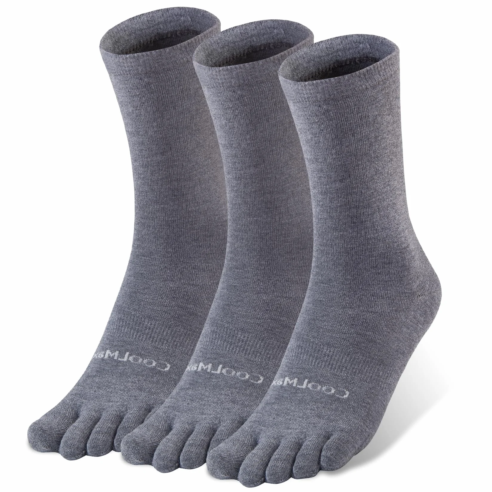 calzini da punta Liner Crew Socks per uomini donne Coolmax cinque dita calzini 3 paia di calzini da corsa