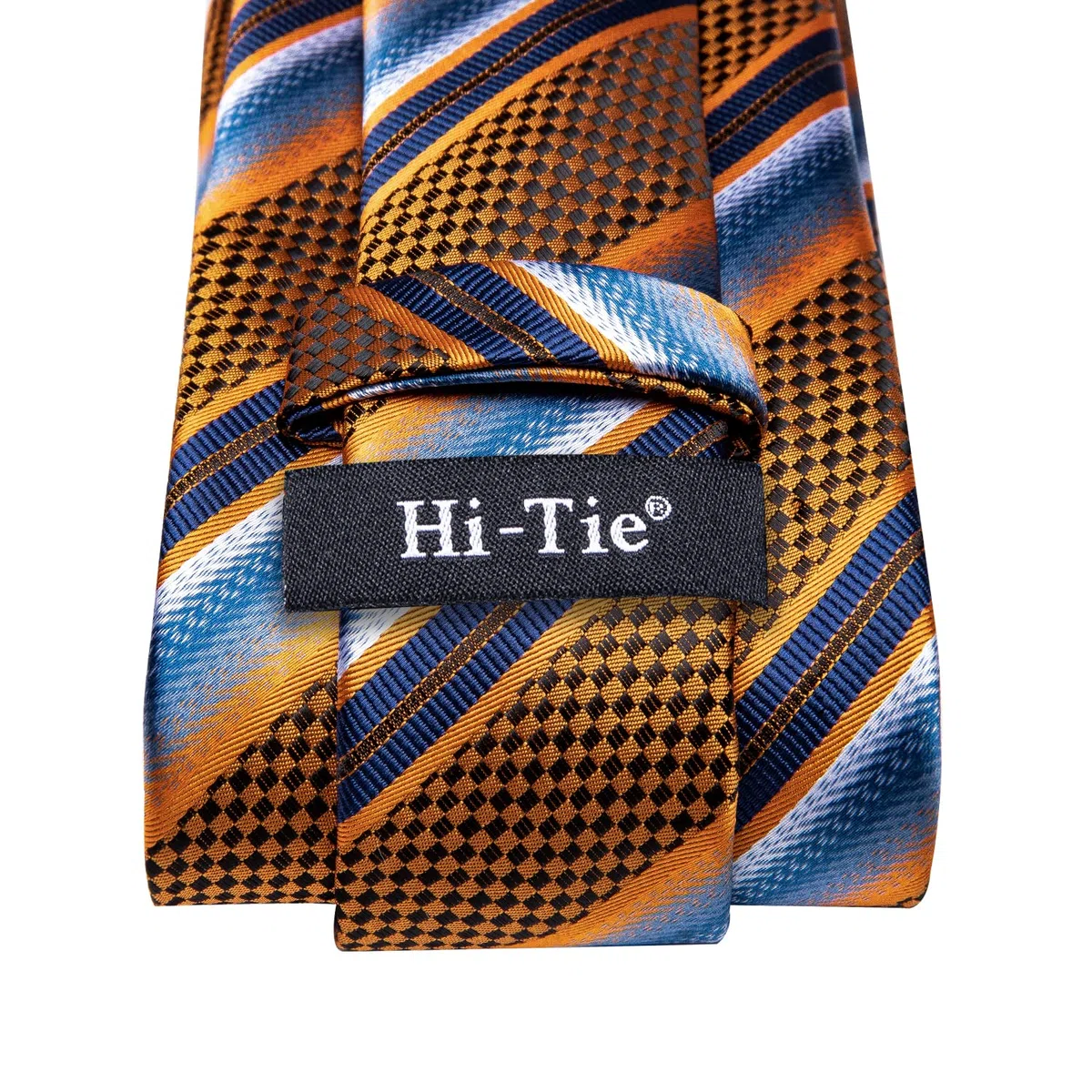 Hi-Tie Cravatte da uomo in seta formale tessuta cravatta tasca quadrata gemelli clip set per matrimonio lavoro