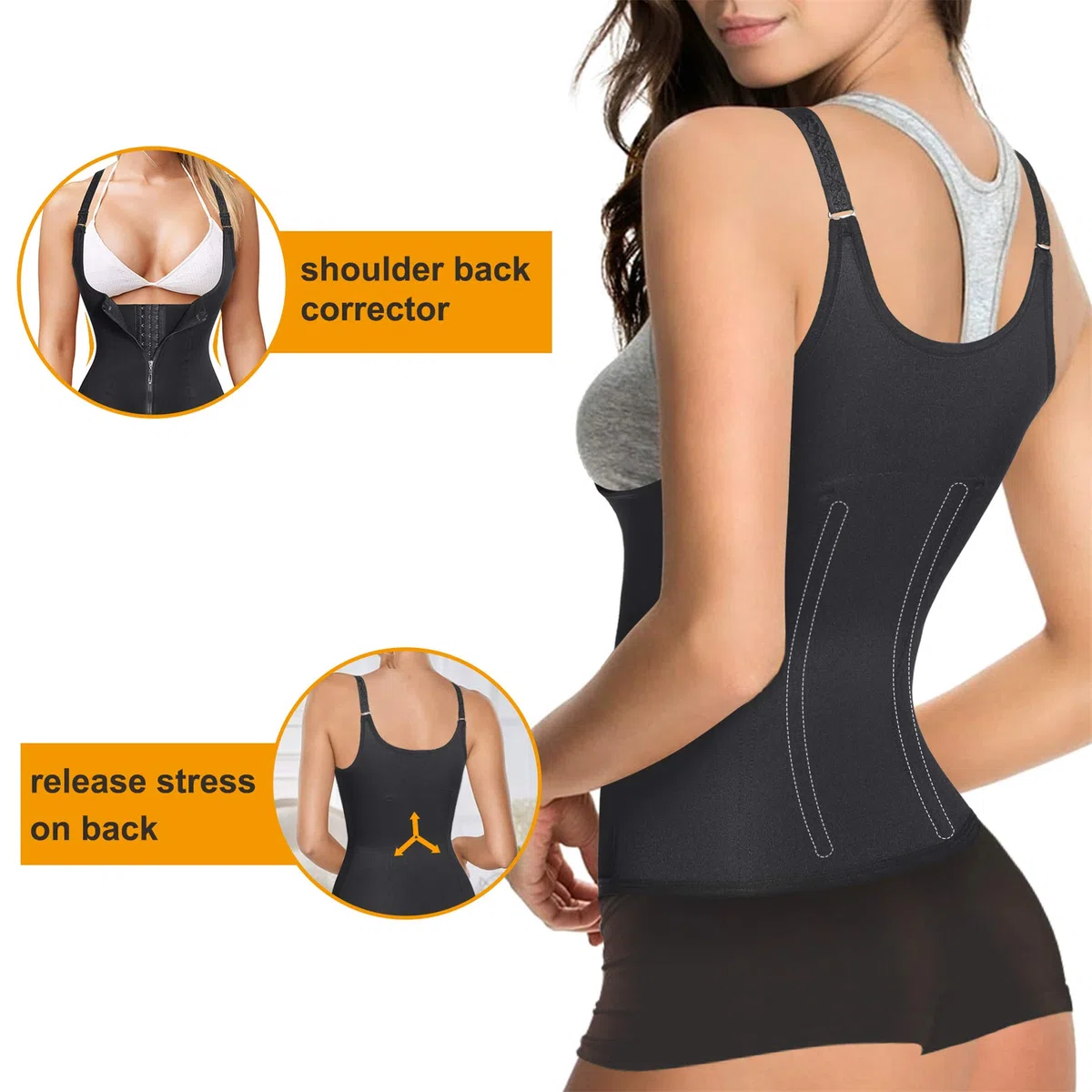Donna Corsetto Vita Dimagrante Body Modellante Cintura Intimo Shaper Training Vestiti Shapewear Contenitivo Snellente