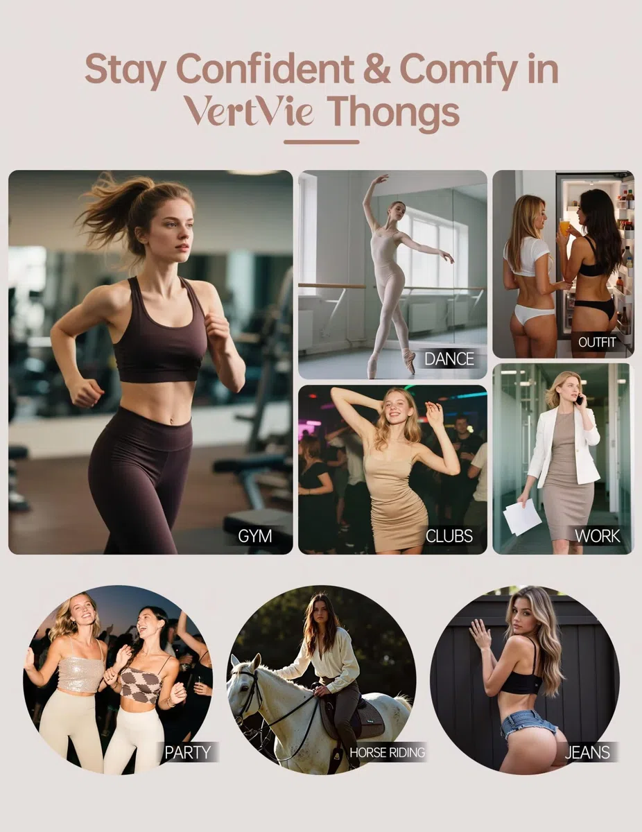 Vertvie Tanga senza cuciture per le donne No Show Thong Panty Liners Invisibile Allenamento Mutandine Sexy Traspirante G-String Biancheria Intima