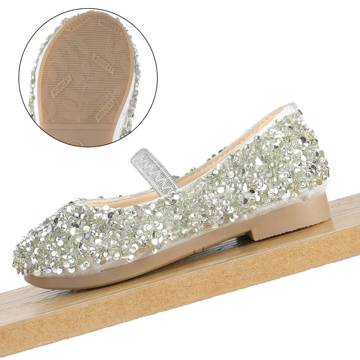 MK MATT KEELY Scarpe Principessa Bambina Ballerine Bambina Scarpe Brillantini Bimba Partito per Ragazze