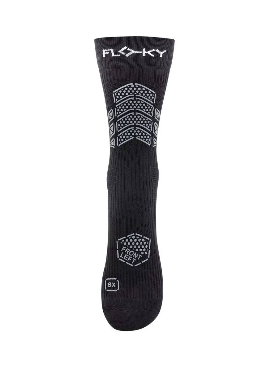 FLOKY AXIST 3D calze da calcio e rugby biomeccaniche. Calza a compressione, antiscivolo. Caviglia stabilizzata, protezione tendine d'Achille, massimo grip, supporto plantare.