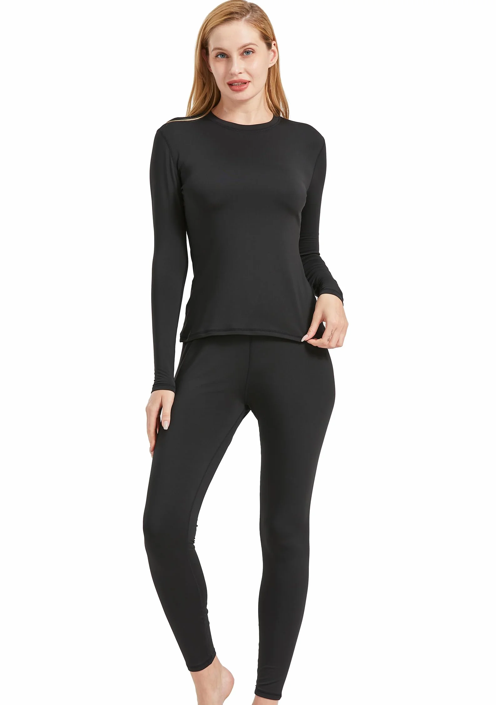 UNIQUEBELLA Intimo Termico Set di Intimo Funzionale Invernale da Donna, Intimo Termico da Sci Intimo Termico da Moto Intimo familiare Traspirante per Gli Sport Invernali