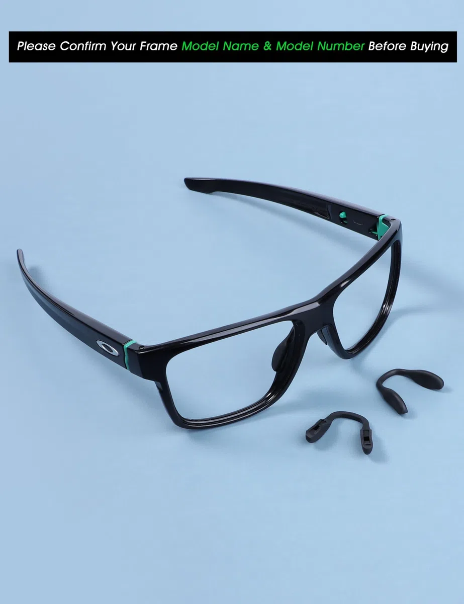 Acefrog 3 Pezzi Aggiornati Naselli per Occhiali da Sole Oakley Split Shot OO9416, Crossrange OO9371, Targetline OO9397 OO9398, Pezzo Naso da Inserire, Nasello Antiscivolo, Nero