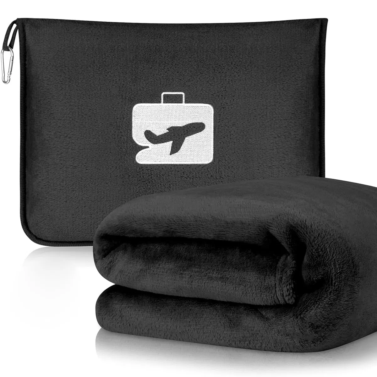 Coperta da viaggio 2 in 1, coperta da viaggio per aeroplano, coperta da viaggio per aereo e auto, cuscino di trasformazione, ultraleggero per viaggi, ufficio, casa, viaggi d'affari, 152 x 127