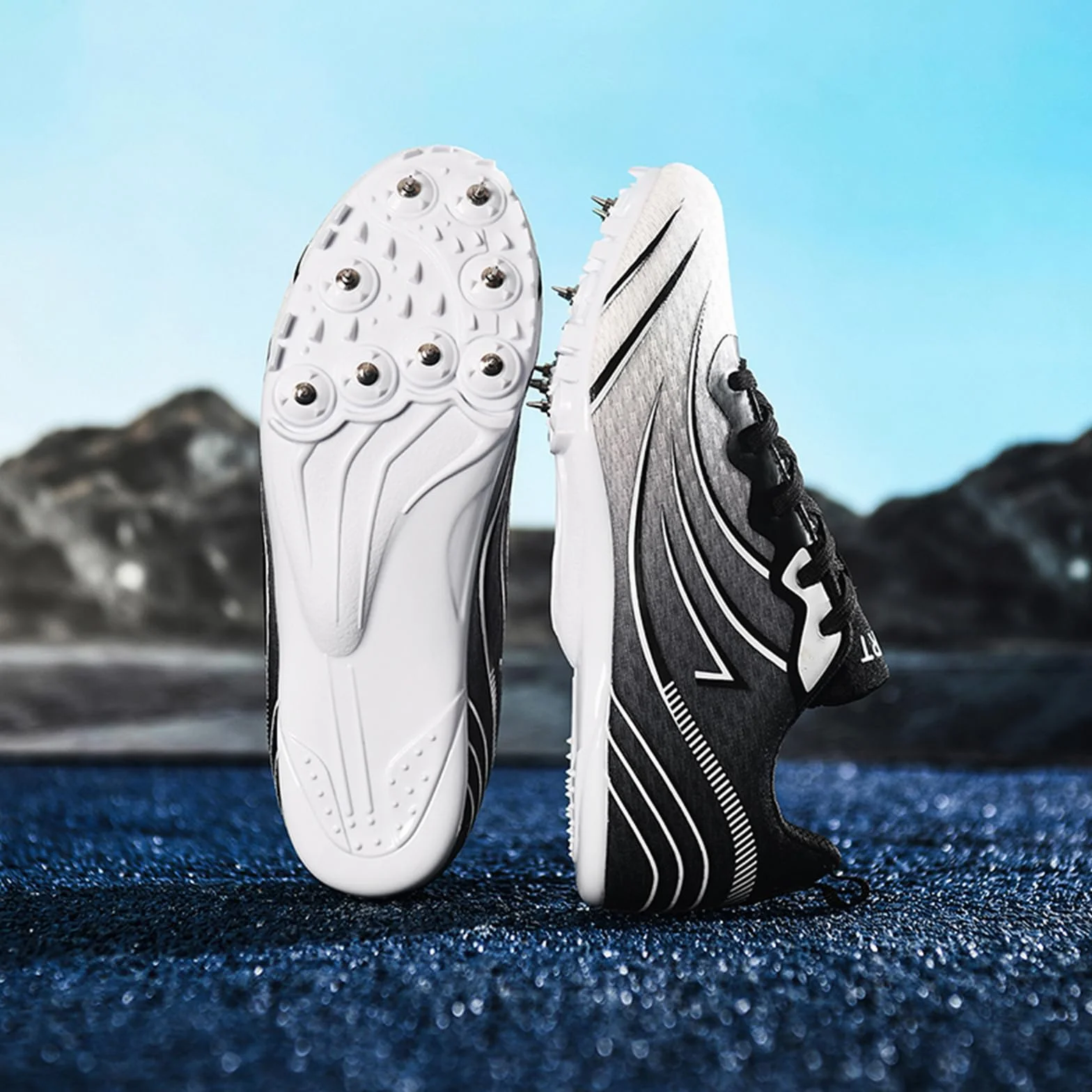 Scarpe Chiodate da Donna Scarpe da Corsa per Salto Veloce Atletica Leggera E da Pista