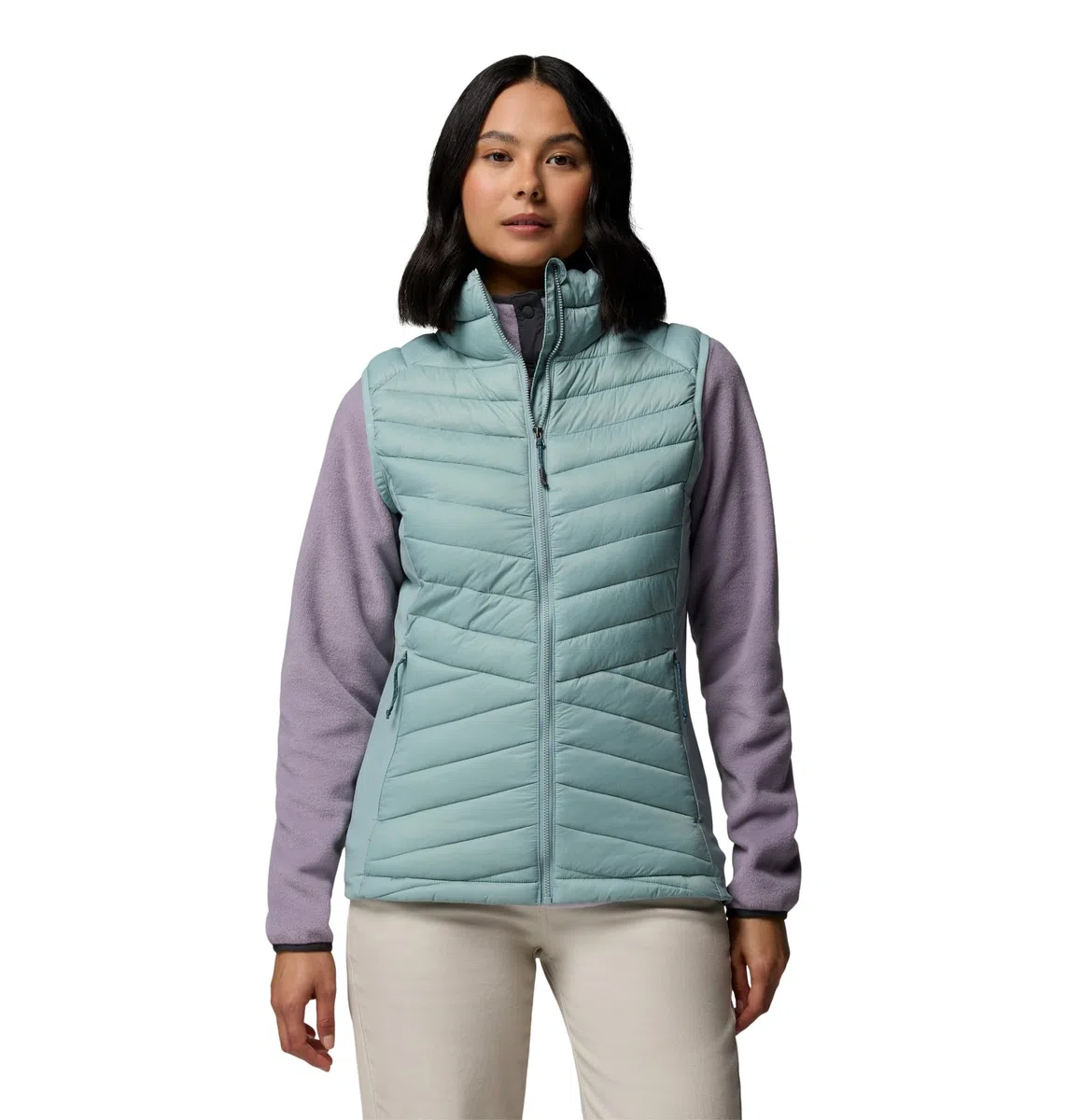 Columbia Powder Pass III Hybrid Vest, Piumino Smanicato Gilet Donna