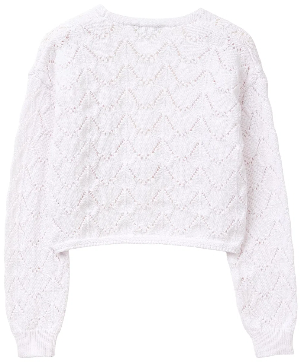United Colors of Benetton Maglia Coreana M/L 13knc601z Maglione Cardigan Bambine e Ragazze