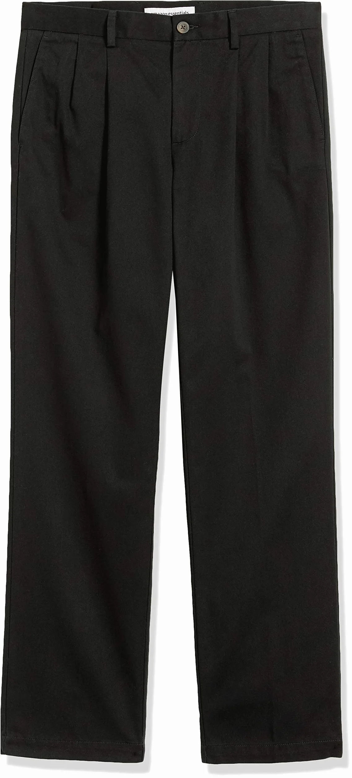 Amazon Essentials Pantaloni Chino Plissettati Anti-Piega, Vestibilità Classica (Disponibili in Taglie Forti) Uomo
