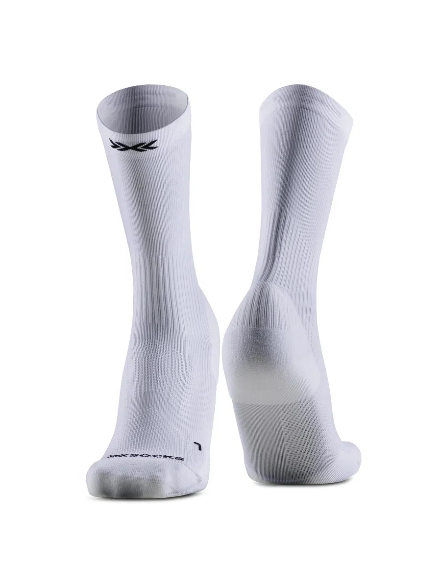 X-Socks Core Sport Light Crew - Calze Compressive per Corsa, Ciclismo & Sport - Supporto per Tendini, Muscoli e Articolazioni - Comfort e Prestazioni Migliorate - Bianco/Nero, 35-38