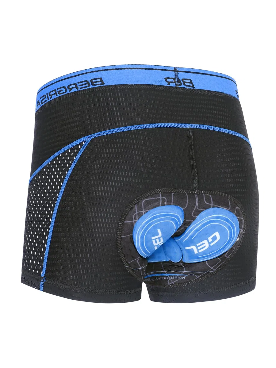 BERGRISAR Biancheria intima da ciclismo da uomo 3D imbottita pantaloncini da bici Mountain Bike Liner Bike Bici Pantaloncini da bicicletta