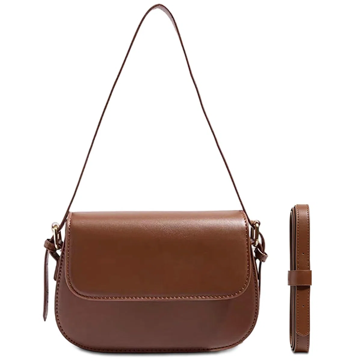 Borsa Donna Tracolla Elegante in Pelle Sintetica – Borsa a Spalla Borsetta a Mano Nera Moda con Tracolla Regolabile per Ufficio, Shopping, Serata
