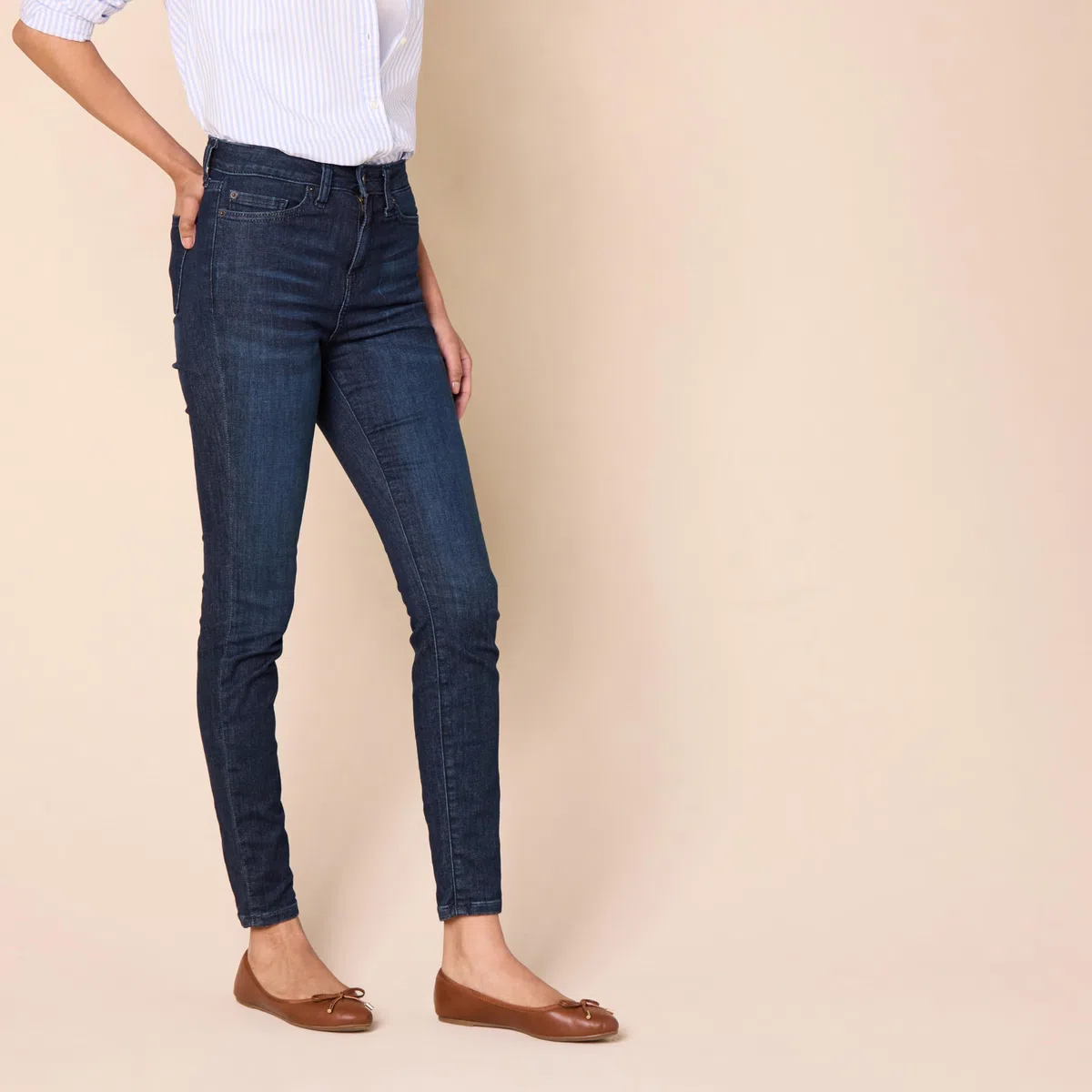 Amazon Essentials Jeans Skinny a Vita Alta - Colori Fuori Produzione Donna