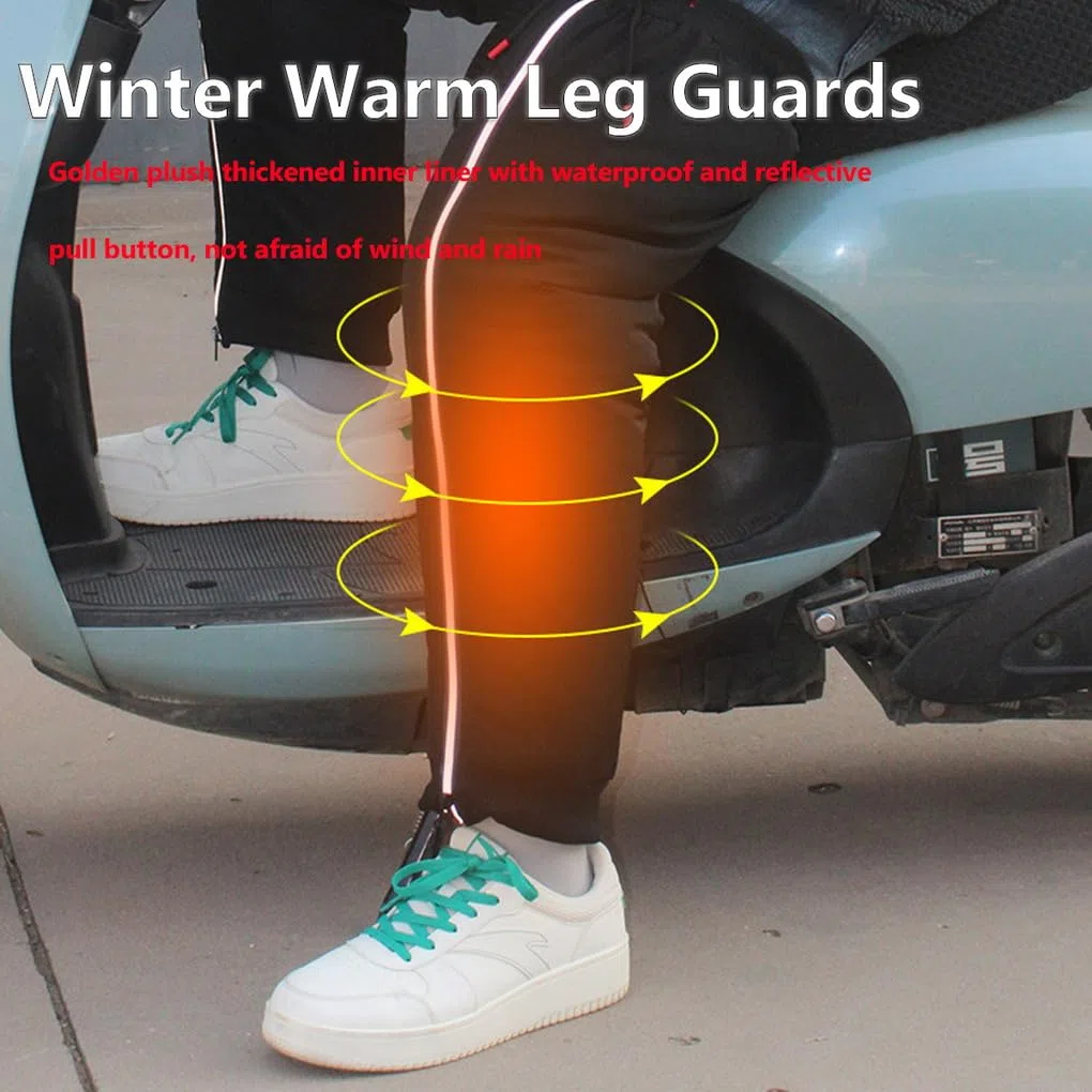 Scaldamuscoli da Bicicletta Ginocchiere Termiche per Moto Scaldamuscoli da Ciclismo Scooter Invernale Calda del Ginocchio Equitazione e Sci Antiscivolo Scaldamuscoli per Ginocchio