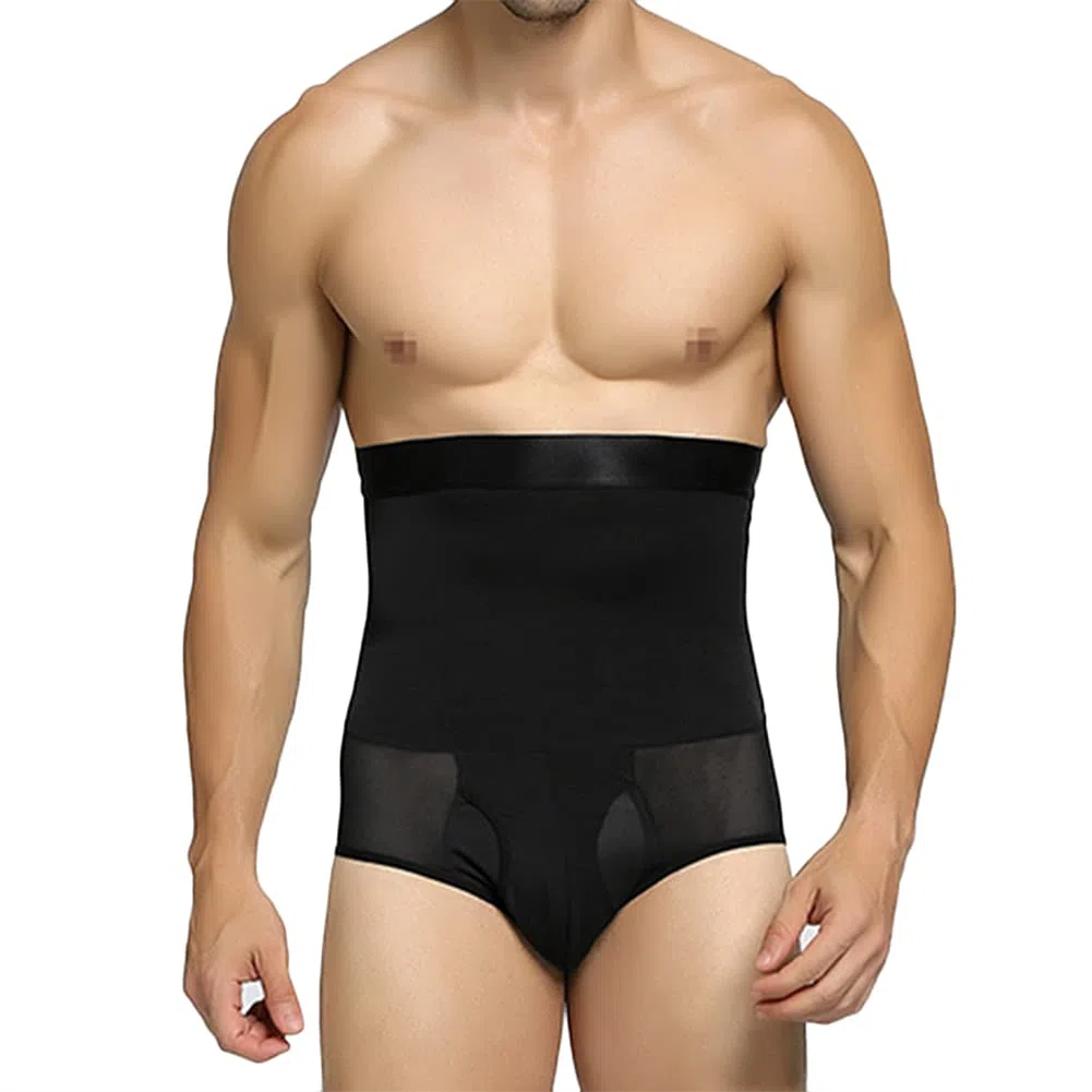 Uomo Controllo Fascia Pancia Pantaloni Modellanti Body Dimagrante Pantaloncini