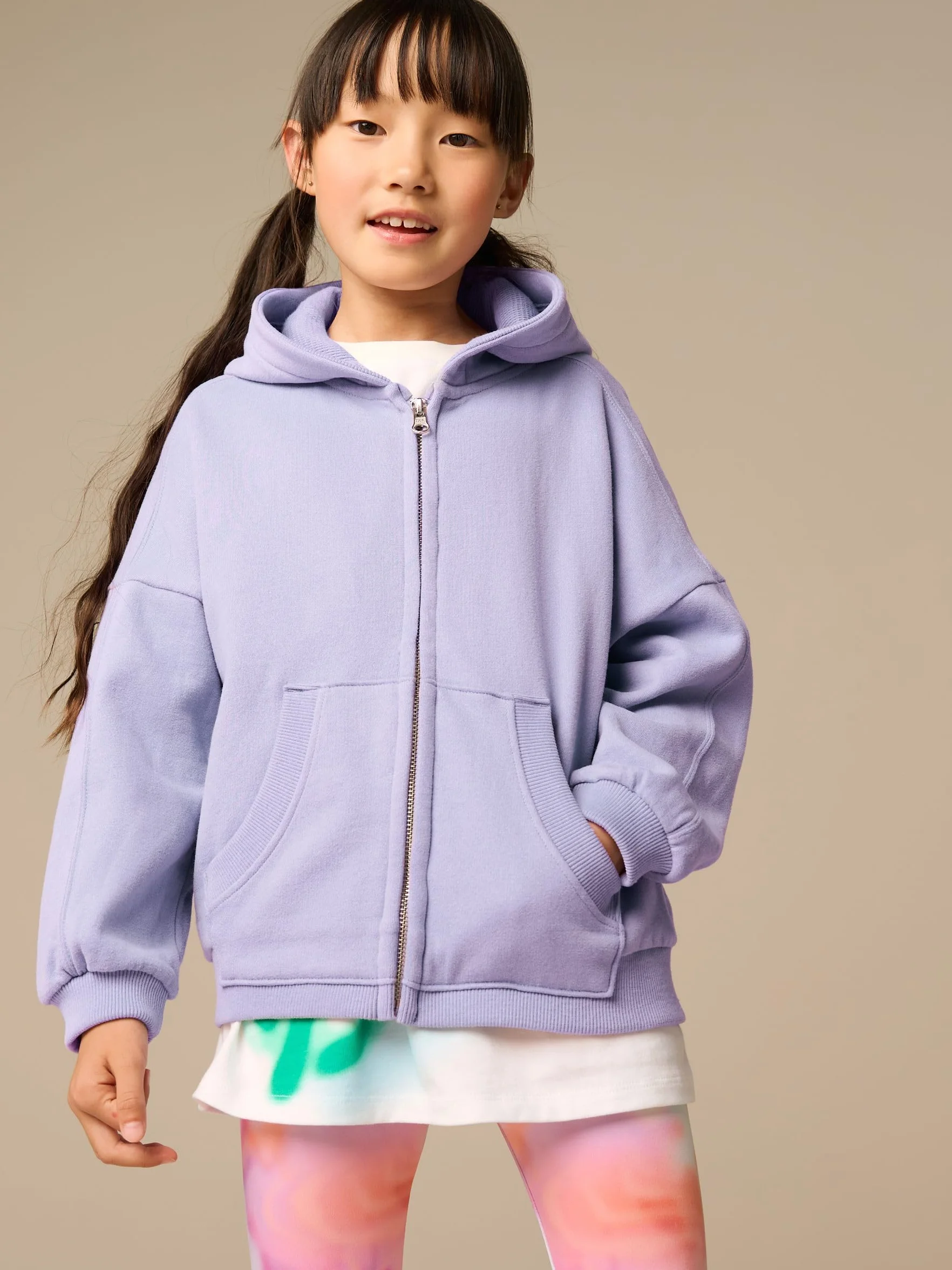 NEXT Ragazza Felpa con Cappuccio e Zip