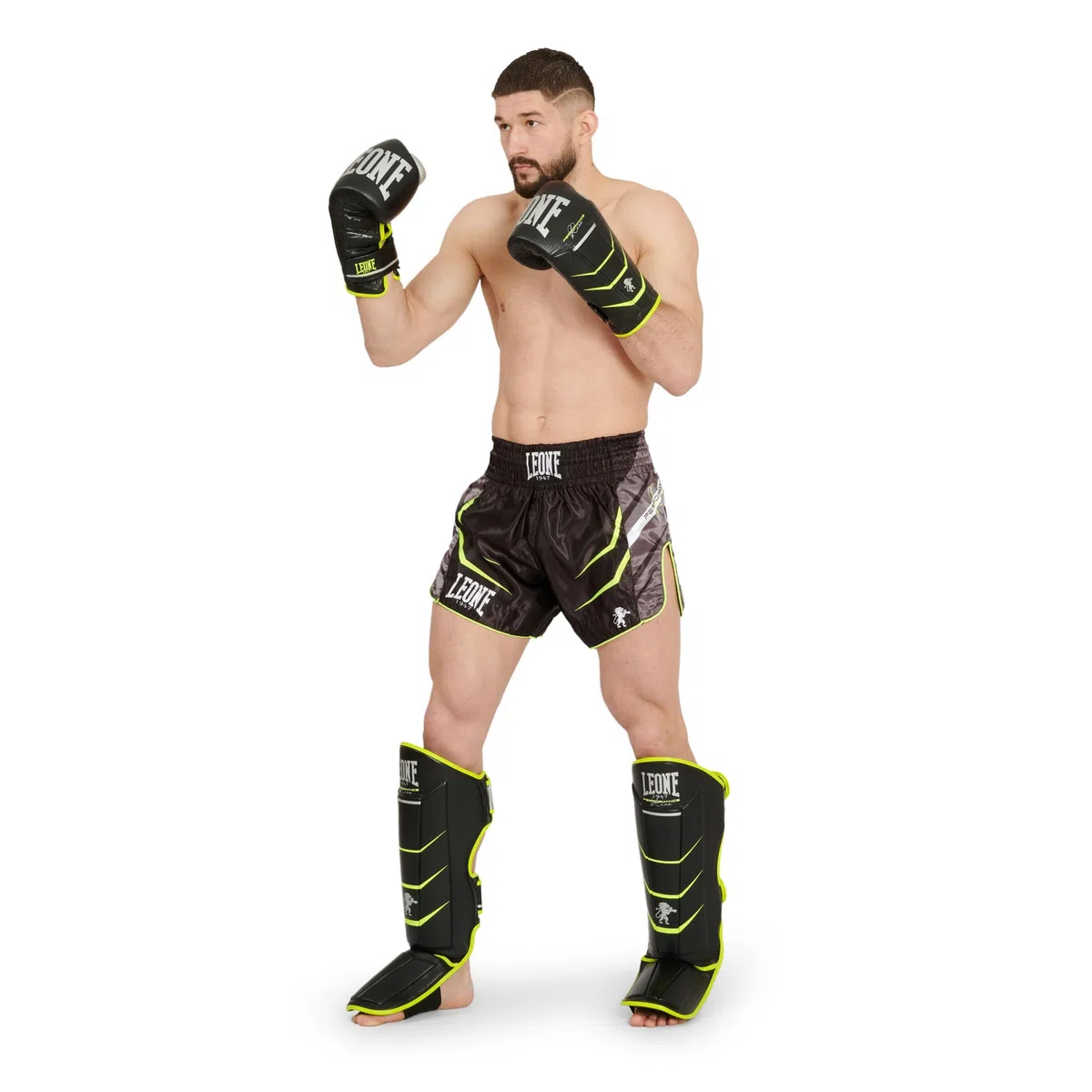 Leone 1947 - Panta Kick Revo Fluo Nero, Shorts Kick REVO Fluo - AB964F Uomo
