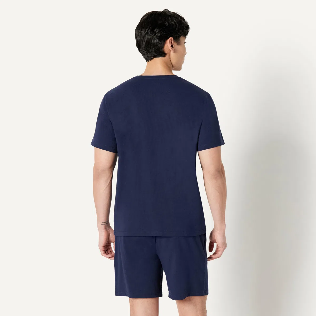 Amazon Essentials Uomo Set Pigiama in Modal di Cotone, Maglietta a Maniche Corte e Pantaloncini