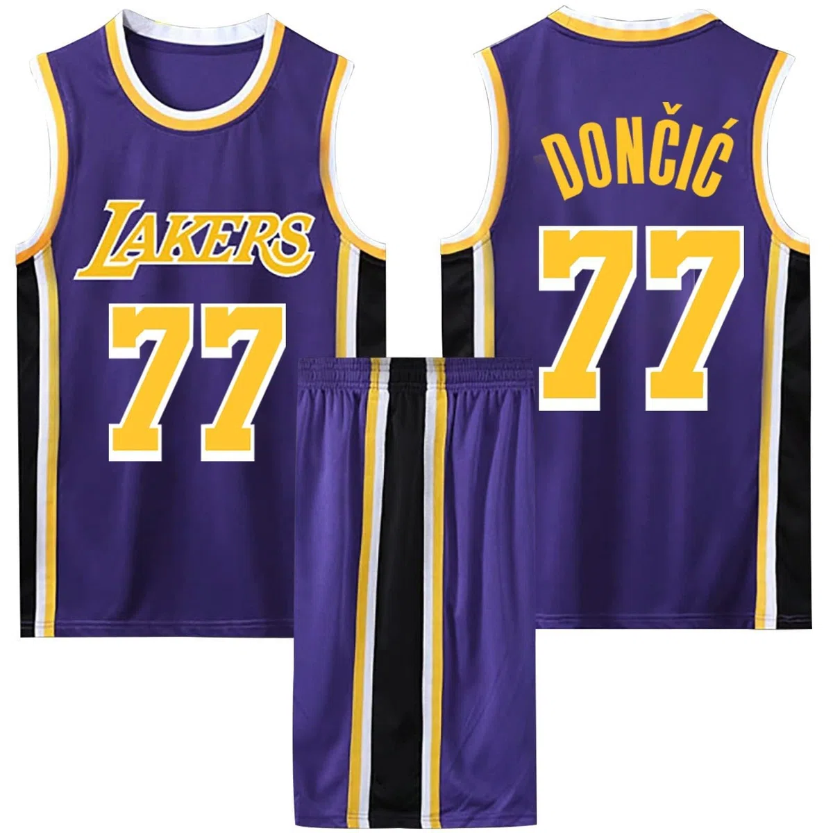 2 Pezzi Maglietta Basket e Pantaloncini Uomo e Bambino, Set di Uniformi da Pallacanestro, Set da Basket Multi-misura