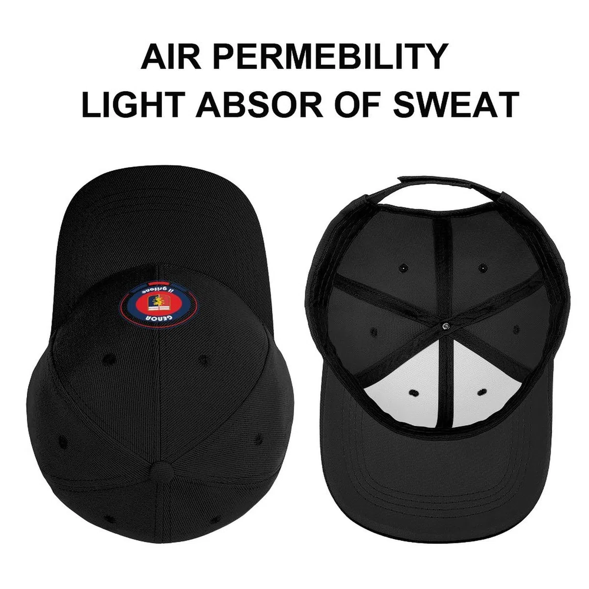 Baseball cap Serie A - Team Genoa Cappello da Baseball Cappello da Golf Cappello da Uomo for The Sun Cappello da Designer Cappello da Donna Uomo