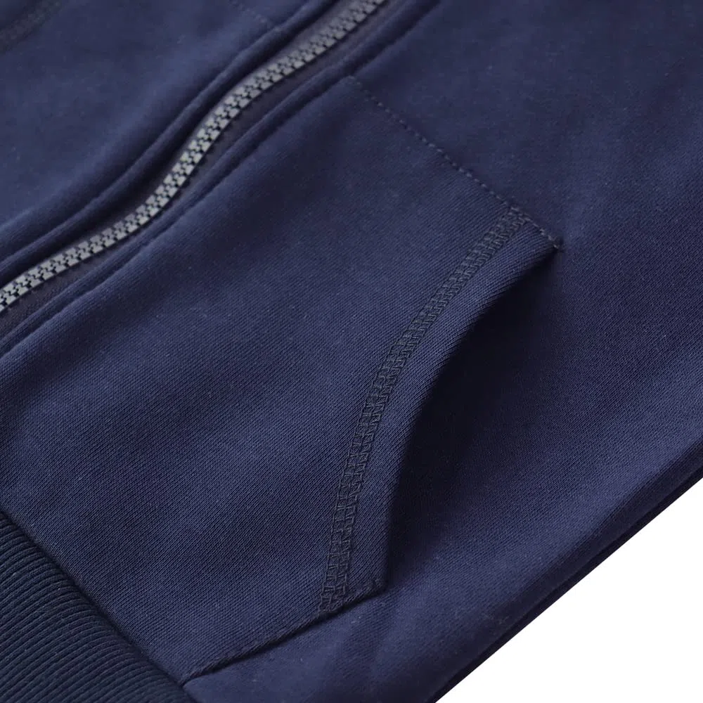 Spring&Gege Canotta da ragazzo con cerniera senza maniche con cappuccio e tasche