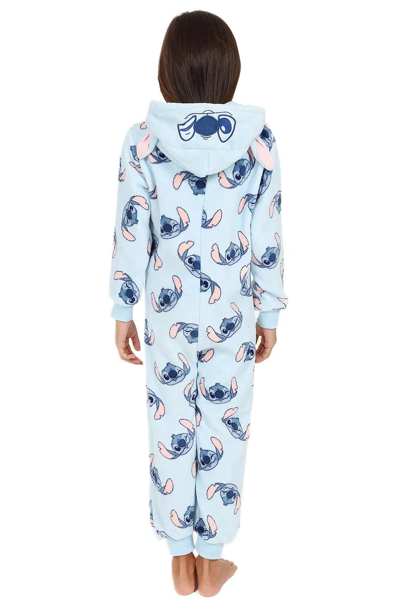 Disney Tutina per bambini in pile blu, motivo: Lilo e Stitch