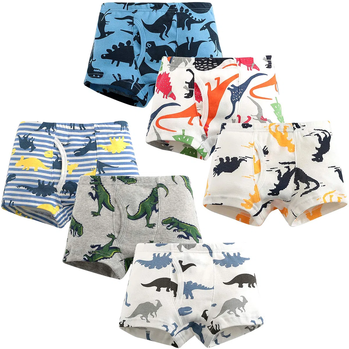 Adorel Boxer Intimo Mutande Cotone Bambino Confezione da 6