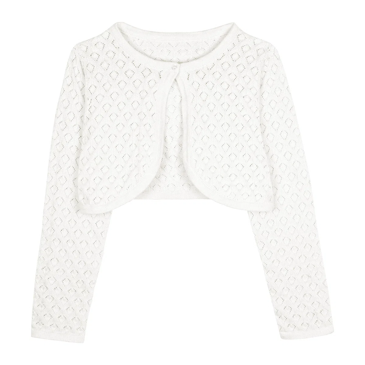 Bolerose Ragazze Manica Lunga Bolero in Maglia a Punta Bambini Cardigan