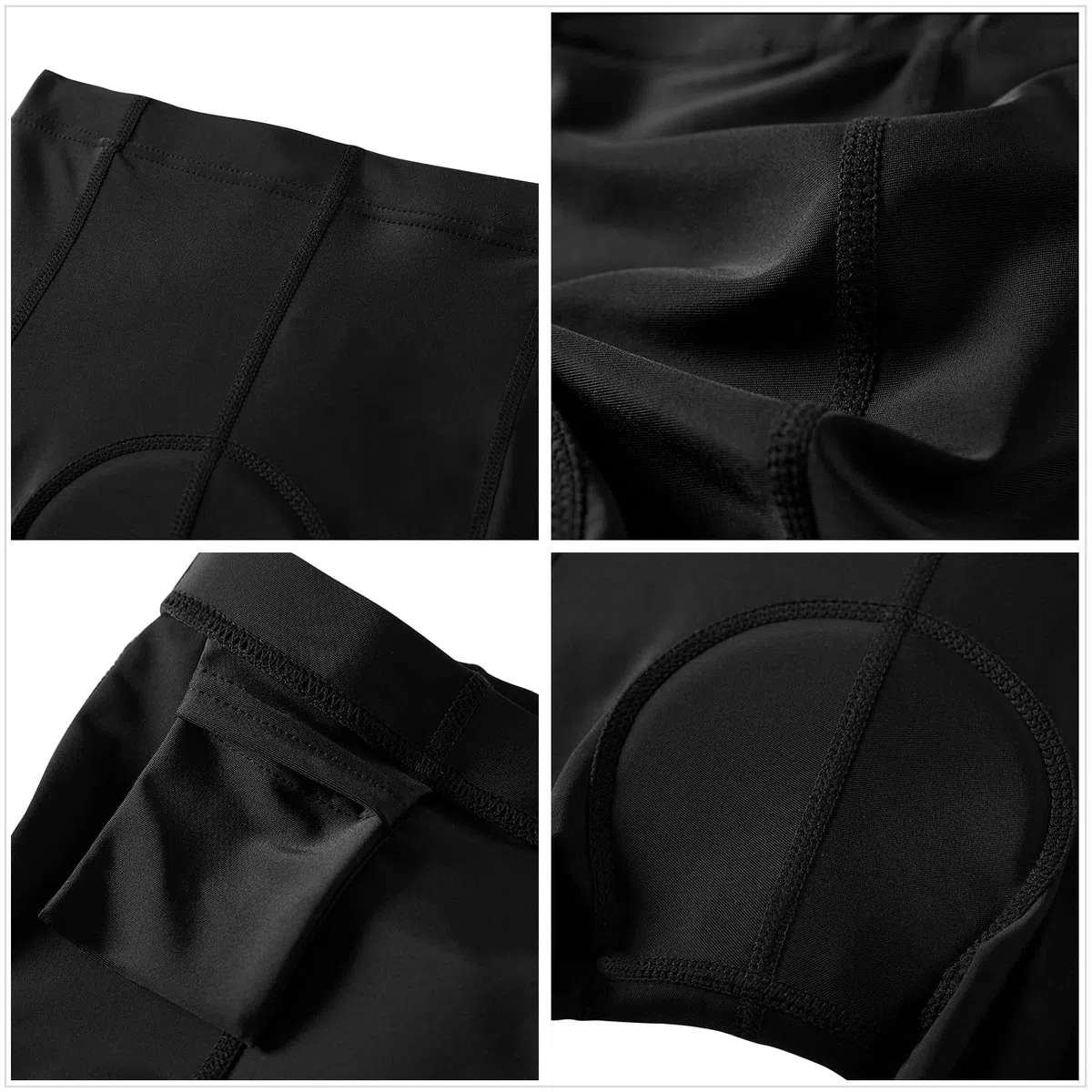 Pantaloncini da bici imbottiti per bambini, per ragazze e ragazze, con imbottitura 3D