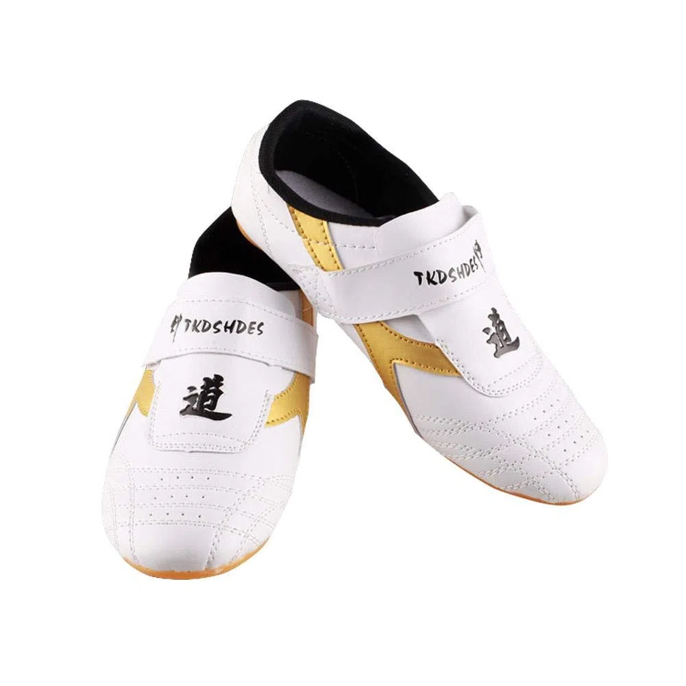 Scarpe Taekwondo Unisex, PU Suola in Pelle Morbida Taekwondo Scarpe per Ginnastica Taichi Boxe Karate Kung Fu
