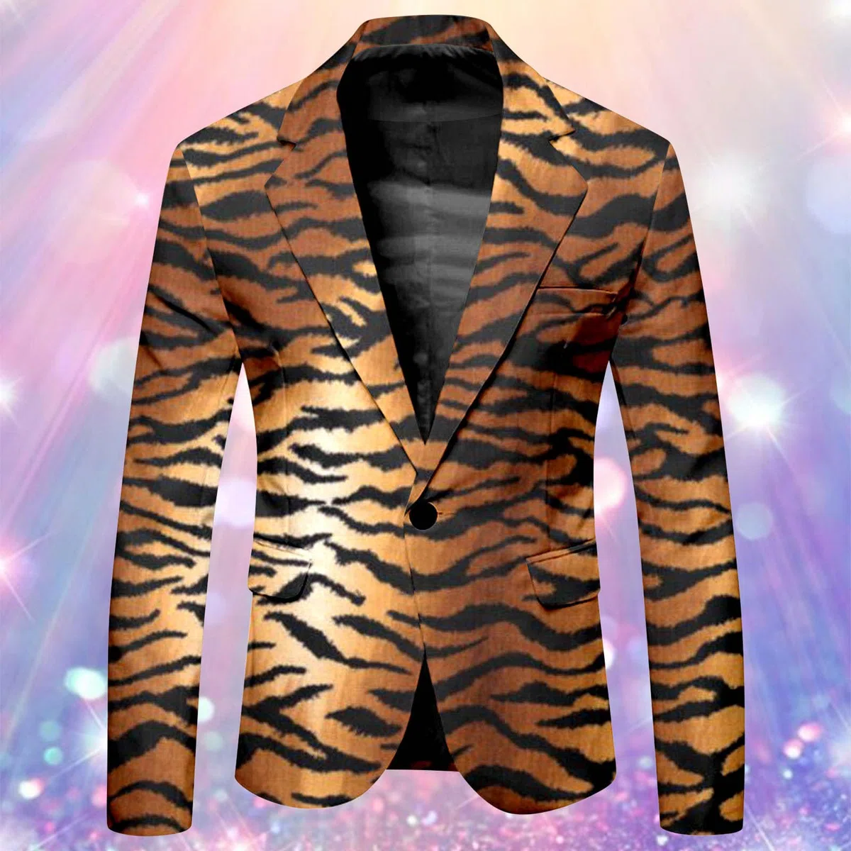 Vestito Suit Abito da Uomo Slim Fit Comodo Blazer di Affari Abito Stampa Leopardo Latte Zebra per Uomo for Bar Blazer Smoking