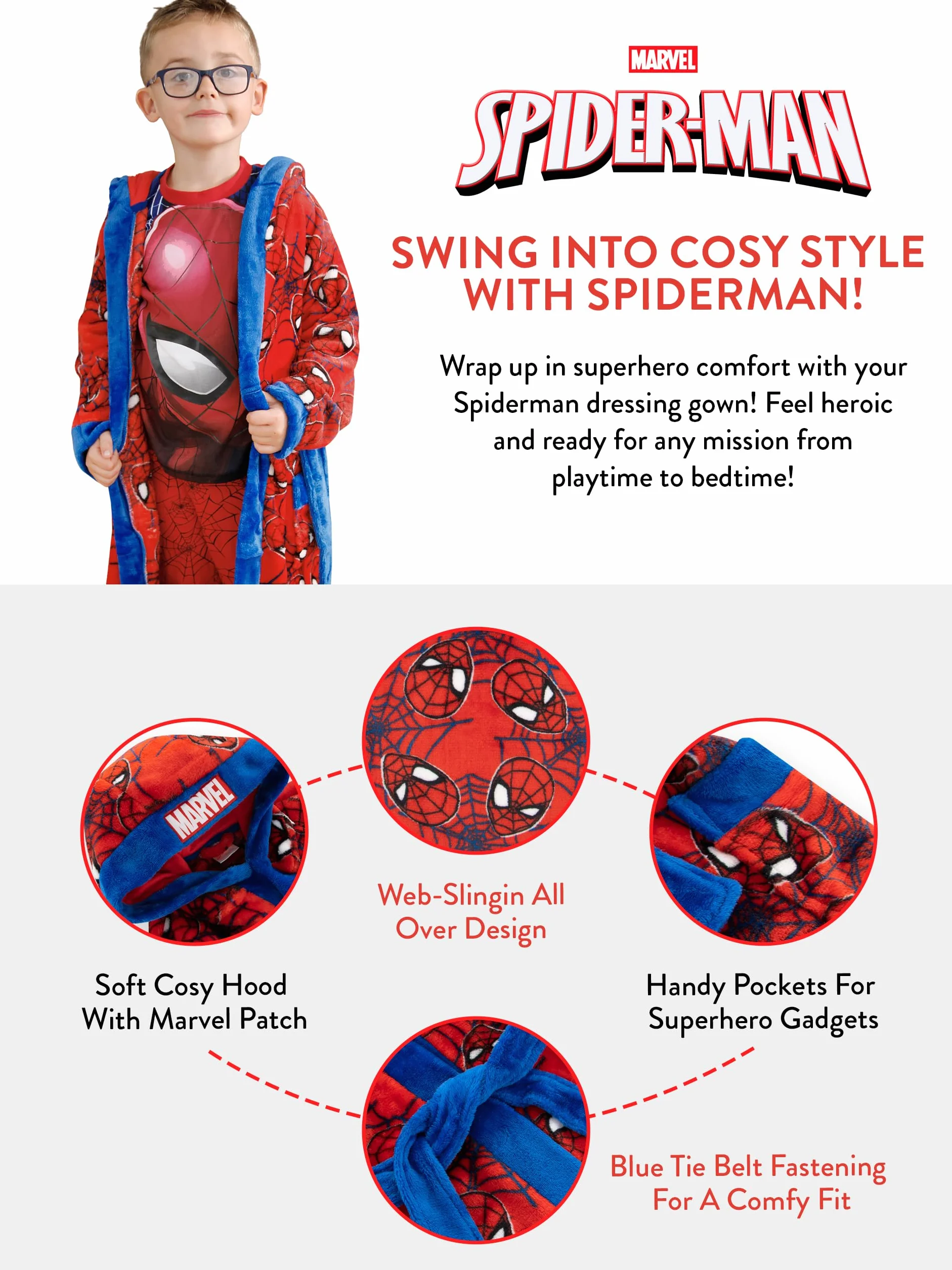 Spiderman Uomo Ragno - Vestaglia da Notte per ragazzi