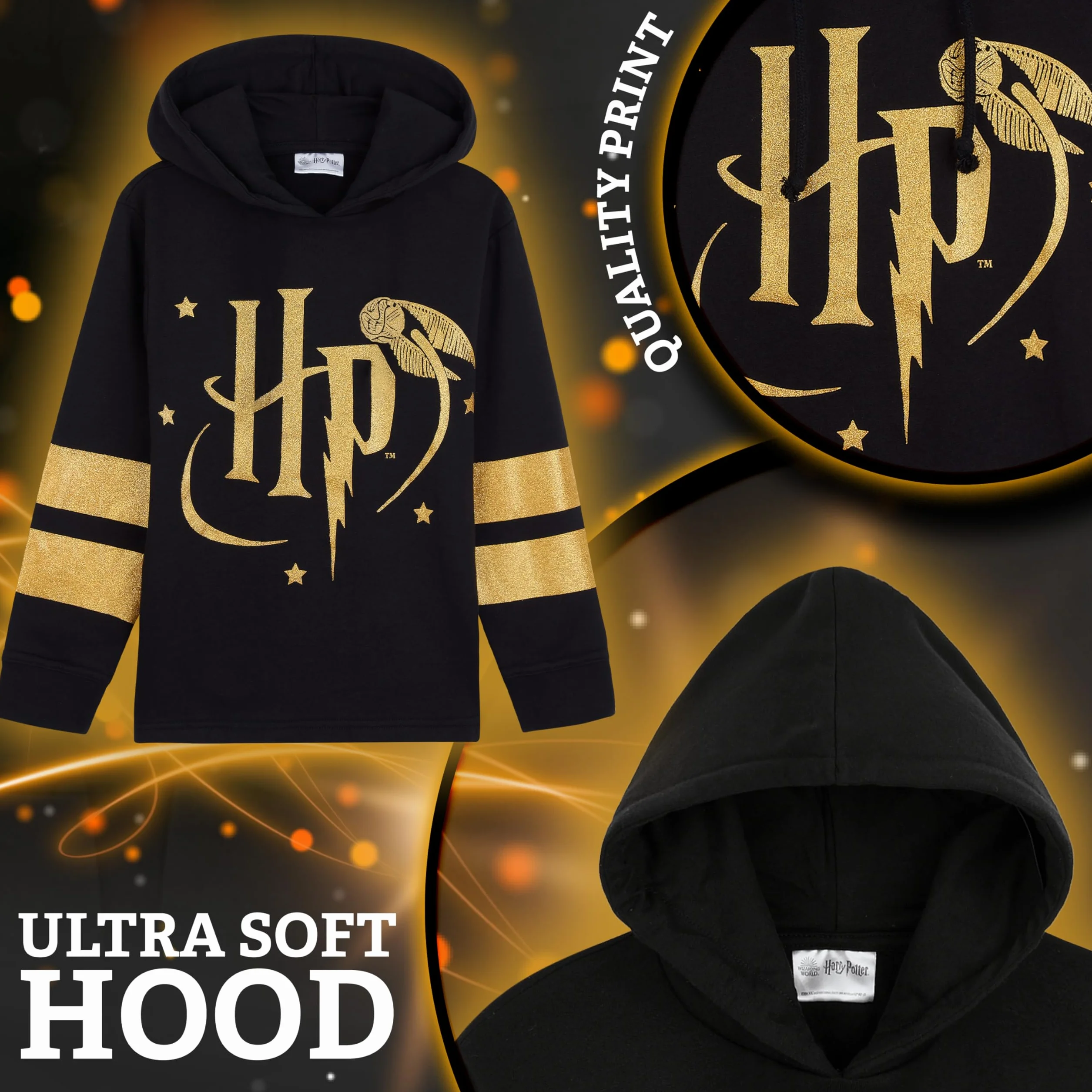 Harry Potter Felpa Cappuccio Bambina, Morbido Hogwarts Felpe con Cappuccio