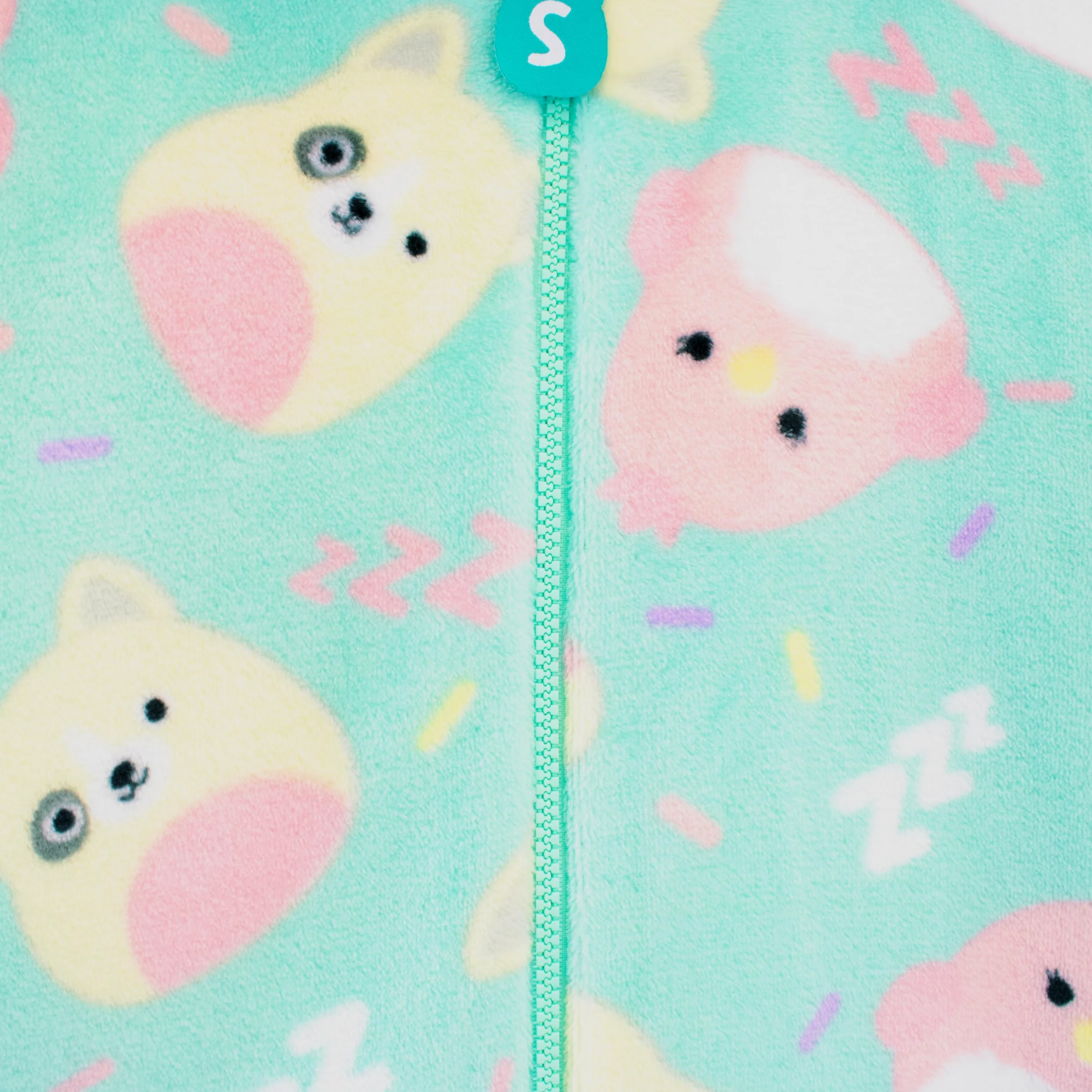 Squishmallows Ragazze Tutina in Pile Charlie e Trina Cappuccio Pigiama Intero