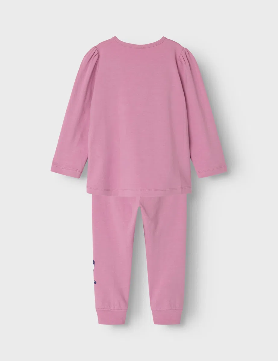 NAME IT Nmfsaba Gabby LS Nightset Noos Sky Maglietta a Maniche Lunghe Bambine e Ragazze