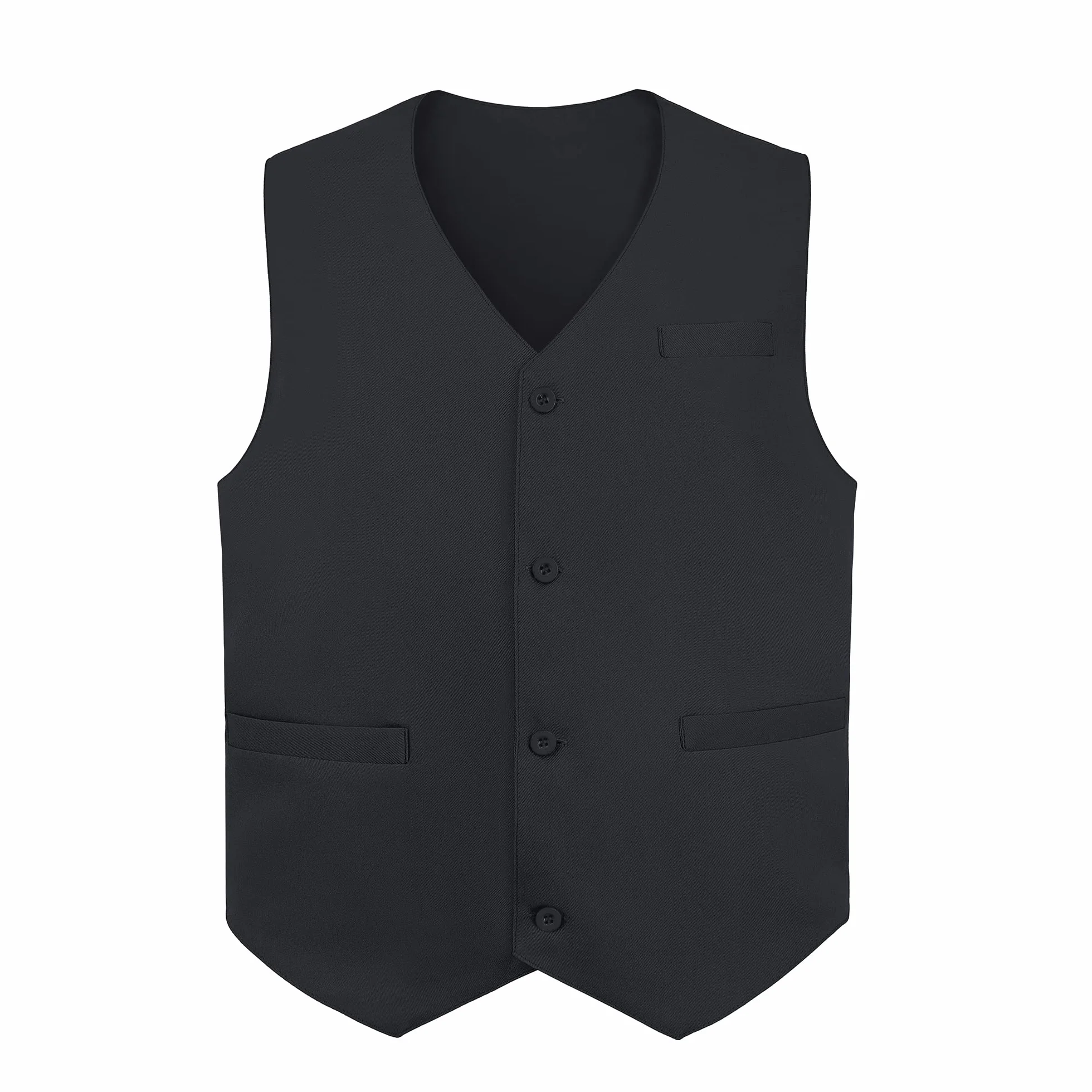 TOPTIE Gilet da Uomo, Gilet casual Unisex con Bottoni, Smanicato Gilet per commesso del supermercato e volontari