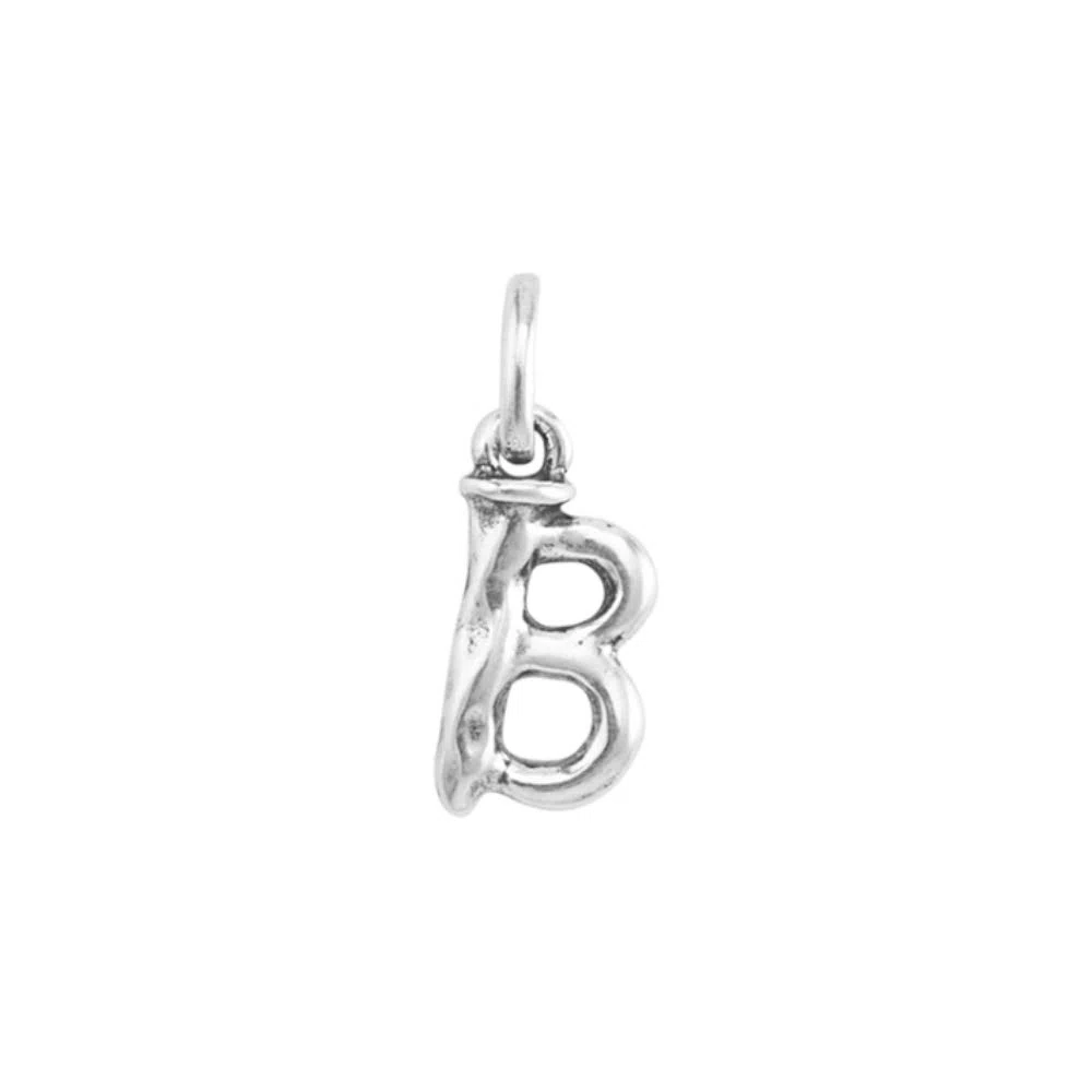 Uno de 50 Charm placcato argento Sterling a forma di lettera B