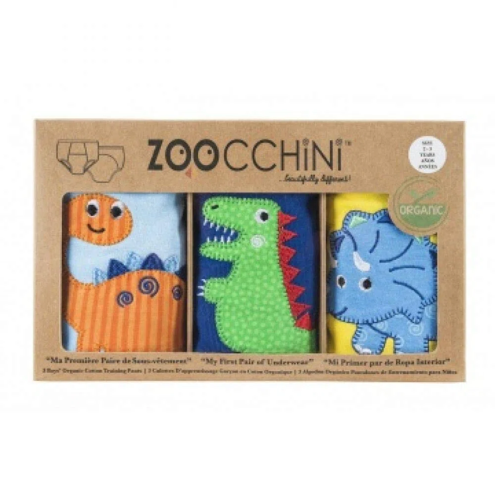Zoocchini Mutandine Apprendimento al Vasino - Set Mutandine Lavabili Bambino 3T-4T, 0.184 kilograms, 3 unità