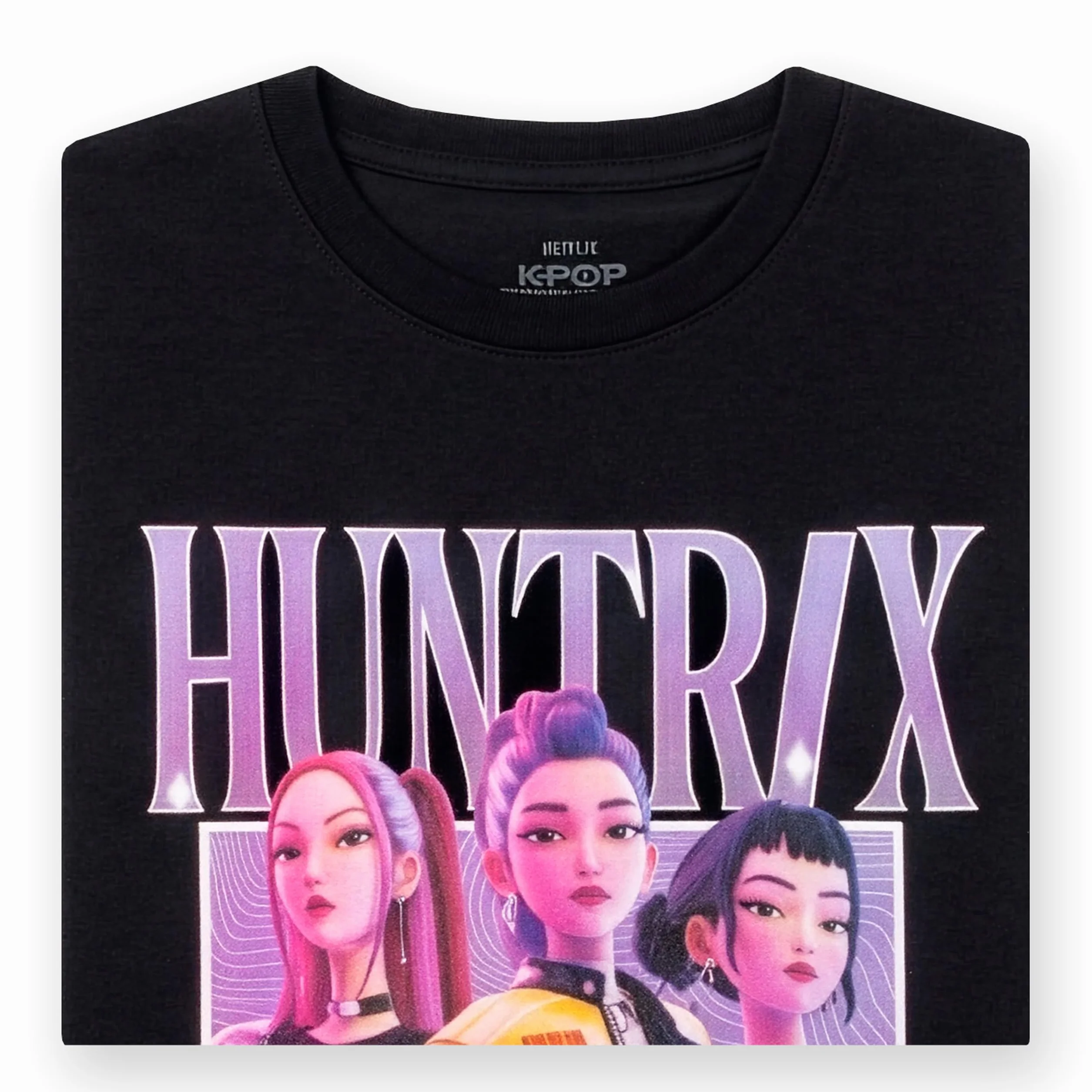 KPop Demon Hunters Tshirt, Huntrix T Shirt a Maniche Corte, Top Ragazza Estivo
