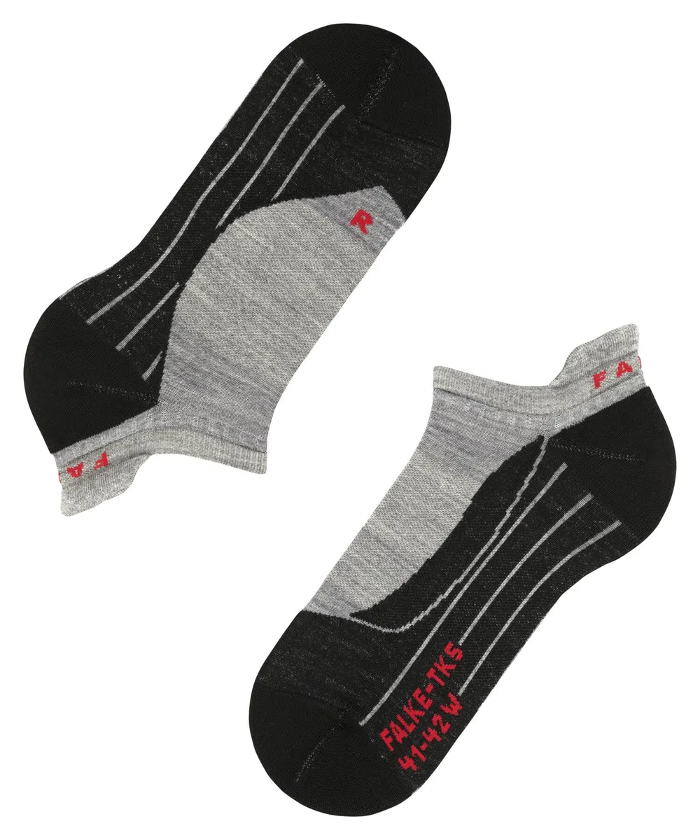 FALKE Uomo TK5 Invisible Calzini da Escursionismo Imbottitura Leggera Anti-vesciche Calze da Trekking Sottili Traspiranti Asciugatura Rapida termoregolanti antiodore Lana Filo Funzionale 1 Paio