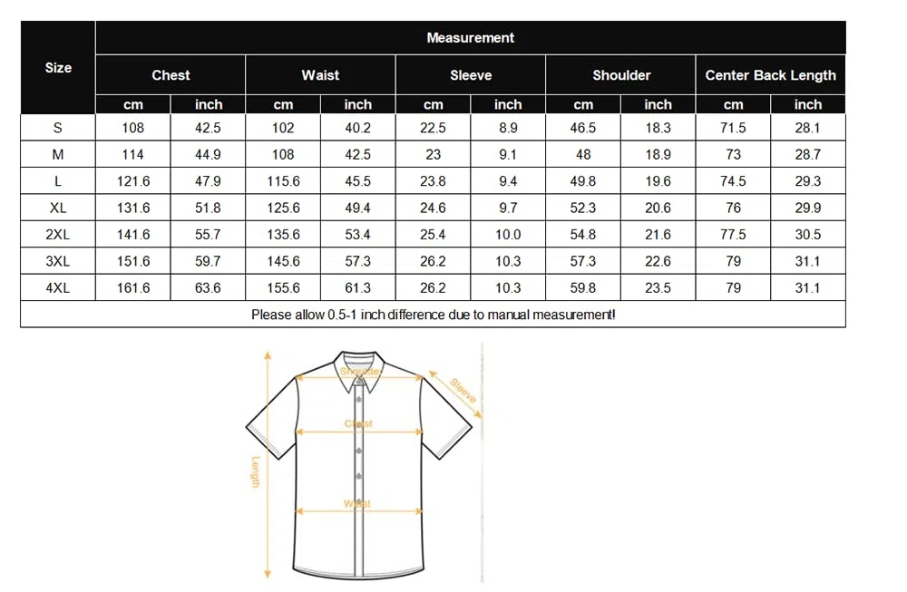 COOFANDY Camicia Uomo a Maniche Corte in Cotone Estiva Regular Fit Camicie Casual con Tasche